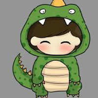 可爱萌萌的小恐龙情侣头像图片 卡通恐龙情侣头像图片