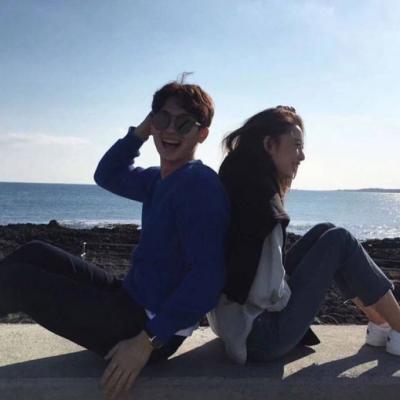 高清小清新风格情头好看 一对两张小清新情侣头像