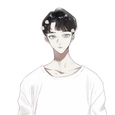 好看高清手绘情头大图 高清简约手绘情侣头像