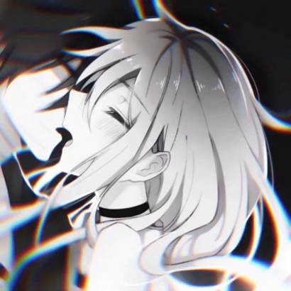 高清好看的黑暗系很丧的头像情头 黑白动漫丧系情头